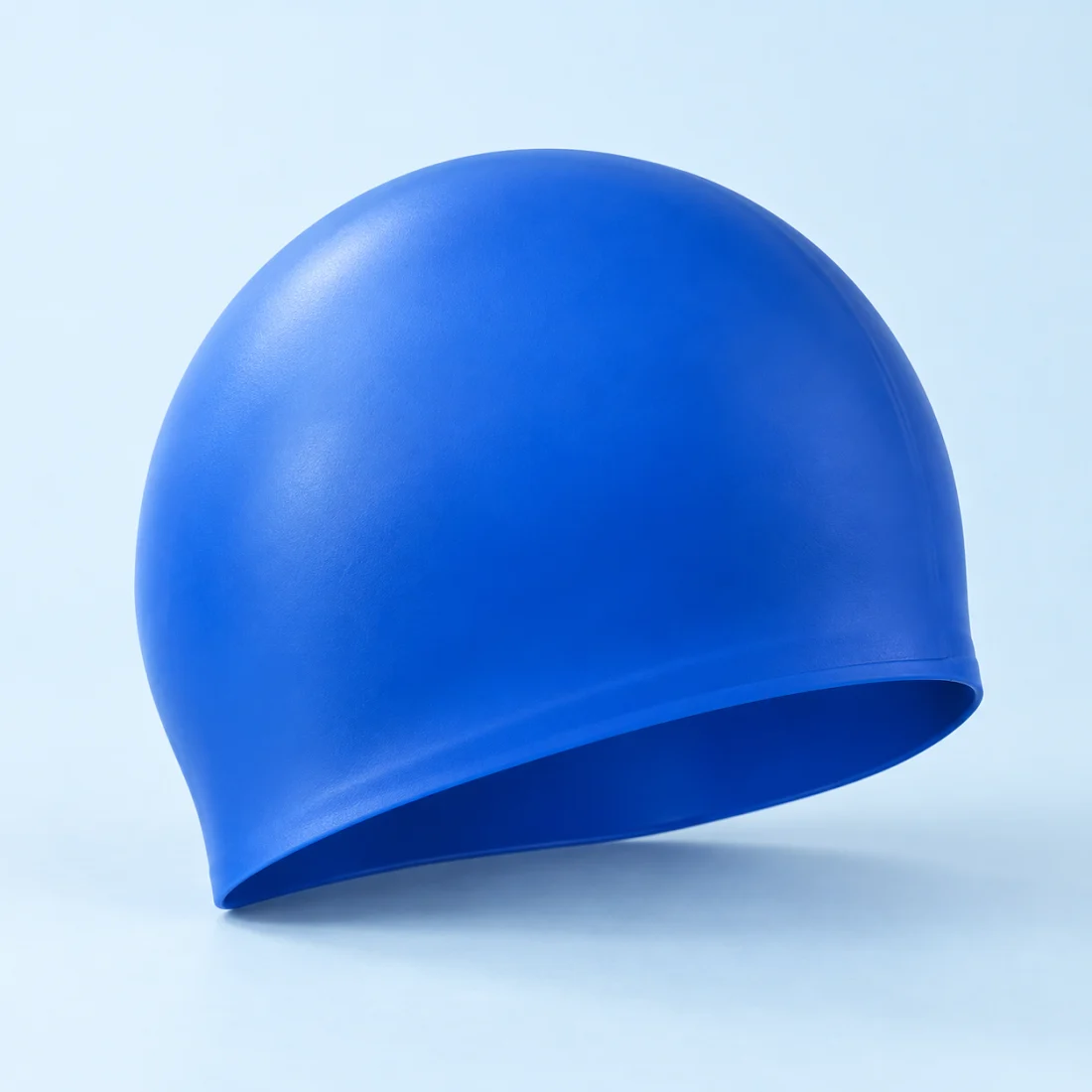 Silicone swim cap